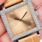 Piaget Altiplano Diamond P10131 18K Gold Square Champagne Watch