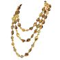 Verdura Extra Long Smoky Quartz 18K Gold Beaded Necklace
