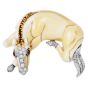 David Webb Enamel Horse Diamonds Rubies Platinum 18K Brooch