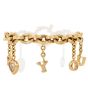 Chopard Happy Diamonds 'I Love You' Charm 18K Gold Bracelet 