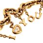 Chopard Happy Diamonds 'I Love You' Charm 18K Gold Bracelet 
