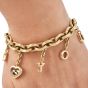 Chopard Happy Diamonds 'I Love You' Charm 18K Gold Bracelet 