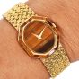 Piaget 1970s  Tiger’s Eye Dial Octagon  18K Yellow Gold Watch 