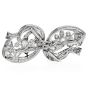 Vintage Old Mine 5.50 carat Diamond Platinum Ribbon Bow Double Pin Brooch |Dover Jewelry|