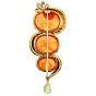 Estate Spessartine Tourmaline Diamond 18K Brooch Pin-Dover Jewelry 