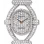 DeLaneau Meister Vintage Pave Diamond 18K White Gold Bracelet Ladies Watch