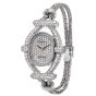 DeLaneau Meister Vintage Pave Diamond 18K White Gold Bracelet Ladies Watch
