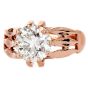 Antique 2.32 Carat Old Mine Brilliant Round 18K Rose Gold Engagement Ring|Dover Jewelry|
