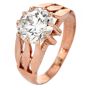 Antique 2.32 Carat Old Mine Brilliant Round 18K Rose Gold Engagement Ring|Dover Jewelry|