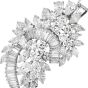 Vintage Elwood Van Clief 14.75cts Diamond Platinum Brooch Pin