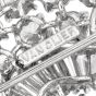 Vintage Elwood Van Clief 14.75cts Diamond Platinum Brooch Pin