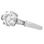 Bvlgari GIA 1.50carat Diamond Platinum Three Stone Engagement Ring -Dover Jewelry