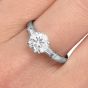 Bvlgari GIA 1.50carat Diamond Platinum Three Stone Engagement Ring -Dover Jewelry
