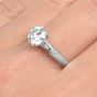 Bvlgari GIA 1.50carat Diamond Platinum Three Stone Engagement Ring -Dover Jewelry