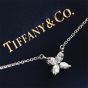 Tiffany & Co 0.46ct Diamond Platinum Medium Victoria Necklace