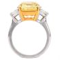 GIA Fancy Intense Yellow 6.80cts Diamond Platinum 18K Engagement Ring|Dover Jewelry|