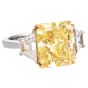 GIA Fancy Intense Yellow 8.00cts Diamond Platinum 18K Engagement Ring|Dover Jewelry|