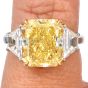 GIA Fancy Intense Yellow 8.00cts Diamond Platinum 18K Engagement Ring|Dover Jewelry|