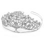 Antique Victorian 21.24ct Rose-cut Diamond 18K White Gold Regal Tiara