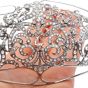 Antique Victorian 21.24ct Rose-cut Diamond 18K White Gold Regal Tiara