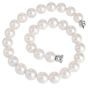 13MM South Sea Pearl Choker Necklace with Diamond Accented Gold Clasp 
