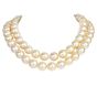 Golden Tahitian South Sea Pearl Necklace 14-12mm, 34 Inches long