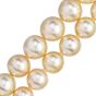 Golden Tahitian South Sea Pearl Necklace 14-12mm, 34 Inches long