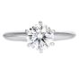 Tiffany & Co. 1.36 carat Round Diamond Platinum Estate Solitaire Ring