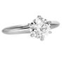 Tiffany & Co. 1.36 carat Round Diamond Platinum Estate Solitaire Ring