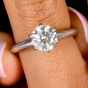 Tiffany & Co. 1.36 carat Round Diamond Platinum Estate Solitaire Ring