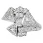 Estate Trillion-Cut  8.49 Carats Diamond Platinum Cocktail Ring