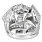 Estate Trillion-Cut  8.49 Carats Diamond Platinum Cocktail Ring