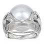 Estate Tahitian Pearl 1.25 Carat Diamond 14K Gold Statement Ring|Dover Jewelry|