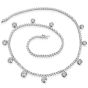 Modern 11.00carats Diamond Drop 18K White Gold Choker Tennis Necklace|Dover Jewelry|