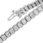 Estate Classic Round Diamond 7.00 Carats 14K White Gold Tennis Bracelet  |Dover Jewelry|