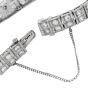 Art Deco Diamond 5.75 carats Emerald Platinum Two Line Bracelet
