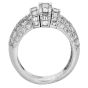 OJ Perrin Midcentury Platinum 4.80 carats Diamond Dome Ring|Dover Jewelry|