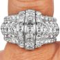OJ Perrin Midcentury Platinum 4.80 carats Diamond Dome Ring|Dover Jewelry|