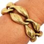 Vintage Buccellati 18K Yellow Gold Floral Link Bracelet 76.7 Grams