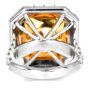 GIA 14.22 Carat Fancy Intense Yellow VVS2 Platinum Engagement Ring-Dover Jewelry