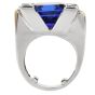 18K Two-Tone Gold Tanzanite 16.03 carats Diamond Cocktail Ring |Dover Jewelry|