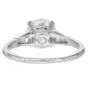 Classic GIA 3.26 carats Diamond Platinum Three Stone Engagement Ring|Dover Jewelry|