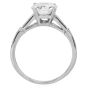 Classic GIA 3.26 carats Diamond Platinum Three Stone Engagement Ring|Dover Jewelry|