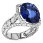 GIA 8.55 carat Sri Lanka Sapphire Diamond 18K Gold Engagement Ring|Dover Jewelry|