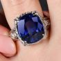 GIA 8.55 carat Sri Lanka Sapphire Diamond 18K Gold Engagement Ring|Dover Jewelry|