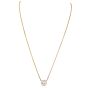 4.12 carat Natural Diamond 14K Gold Solitare Necklace
