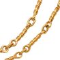 Jean Mahie 22K Yellow Gold Twisted  Link Necklace