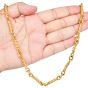Jean Mahie 22K Yellow Gold Twisted  Link Necklace