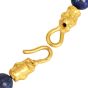 Jean Mahie Lapis Lazuli 22K Yellow Gold Unique Link Necklace