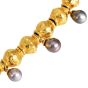 Jean Mahie 22K Yellow Gold Cultured Baroque Gray Pearl Bracelet